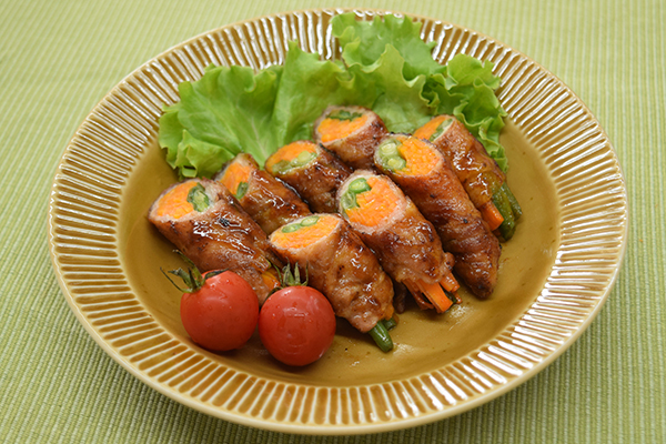 すぐにできる！野菜の豚巻き